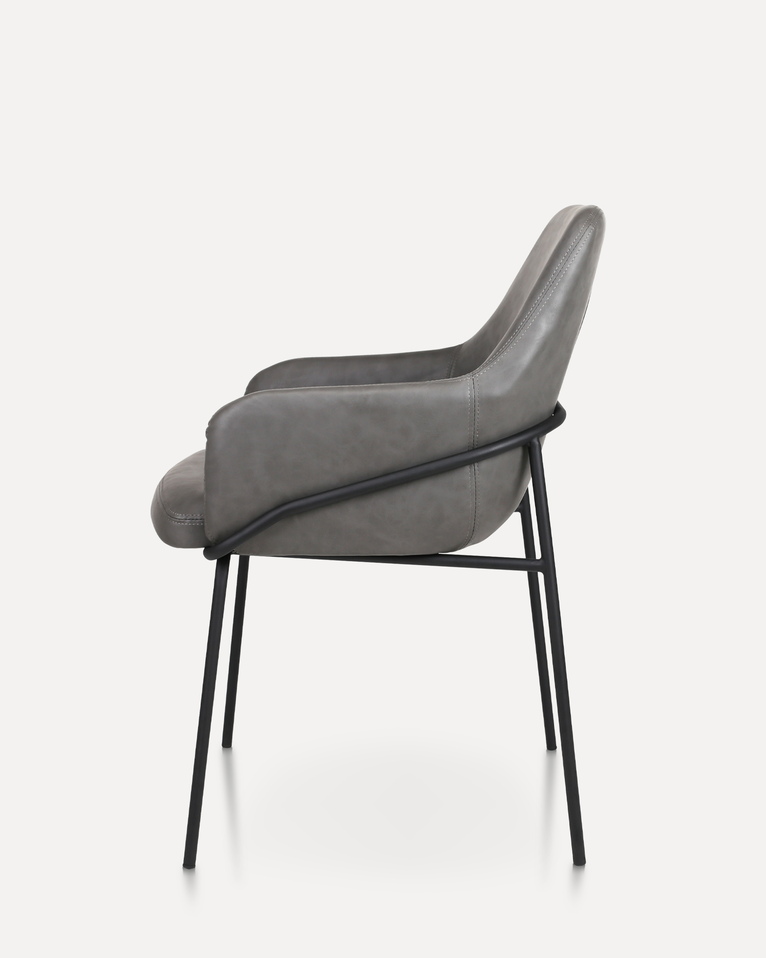 Katad na upuan ng katad na may braso Katad na upuan ng katad na may braso