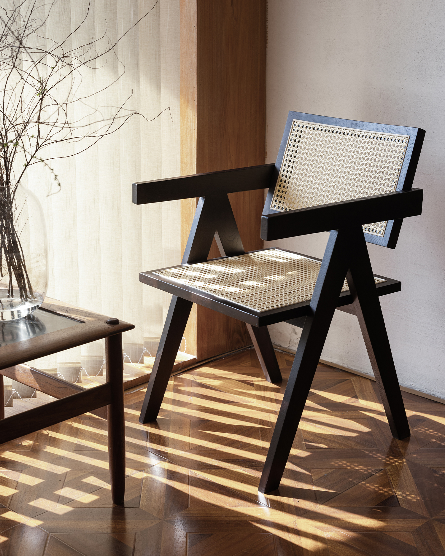 Minimalist na Rattan Wood Dining Chairs Minimalist na Rattan Wood Dining Chairs