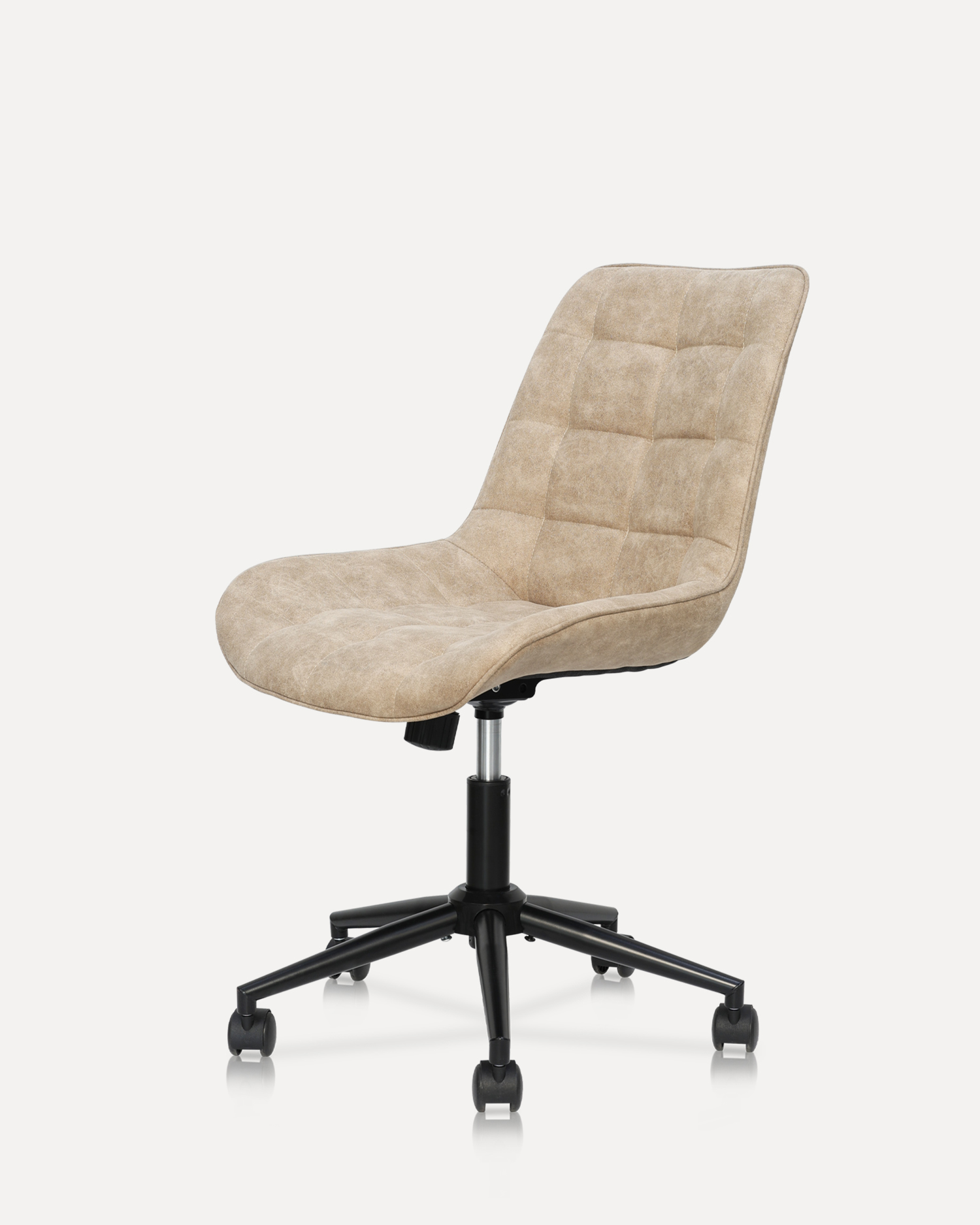 Kumportable ang upholstered swivel chair