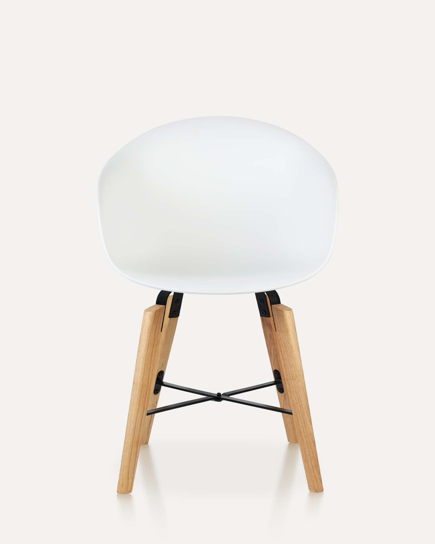 White Shell Chair - na may mga armrests White Shell Chair - na may mga armrests