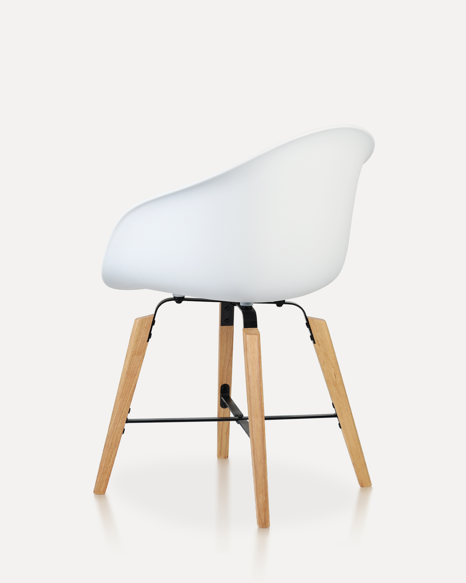 White Shell Chair - na may mga armrests White Shell Chair - na may mga armrests