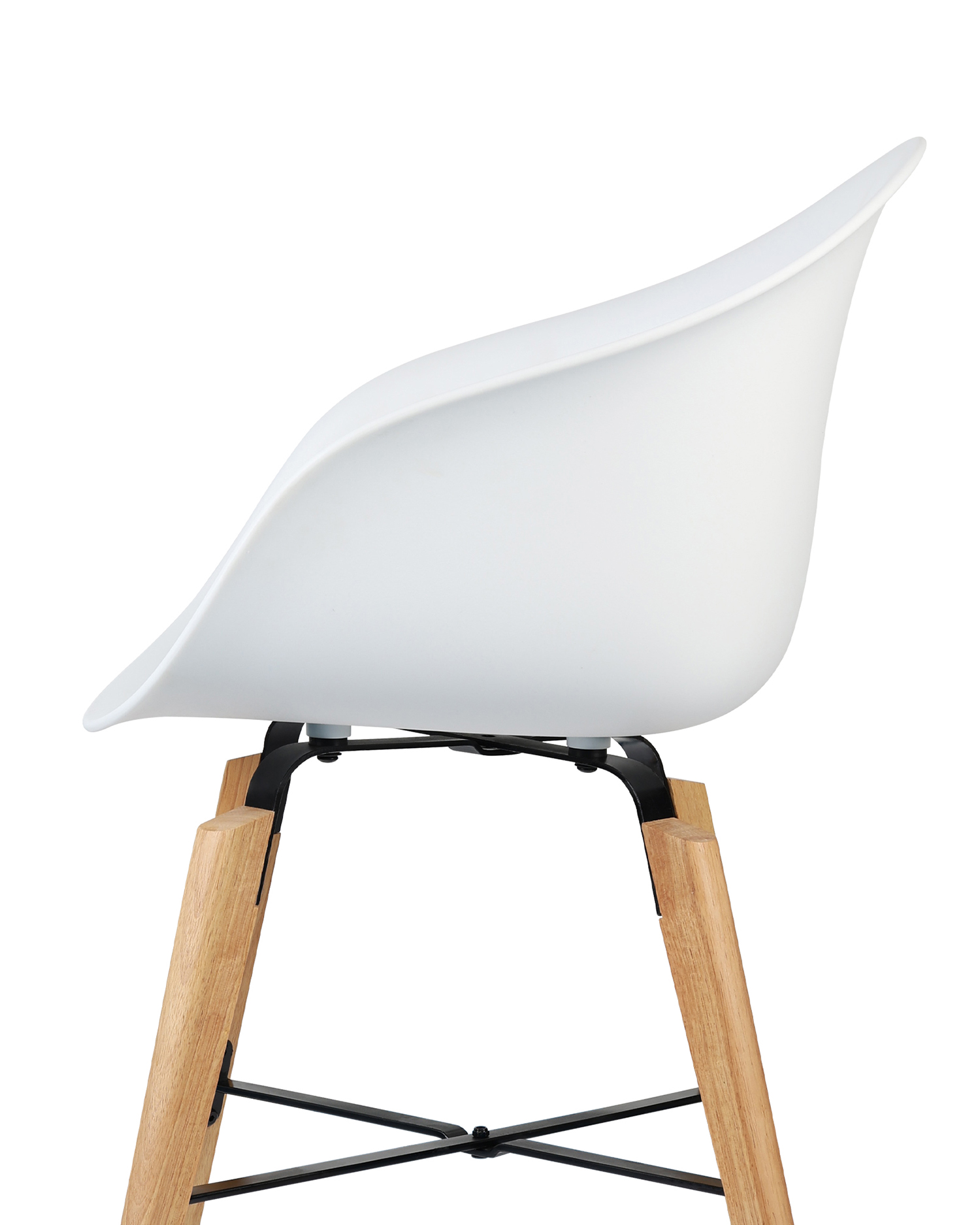 White Shell Chair - na may mga armrests White Shell Chair - na may mga armrests