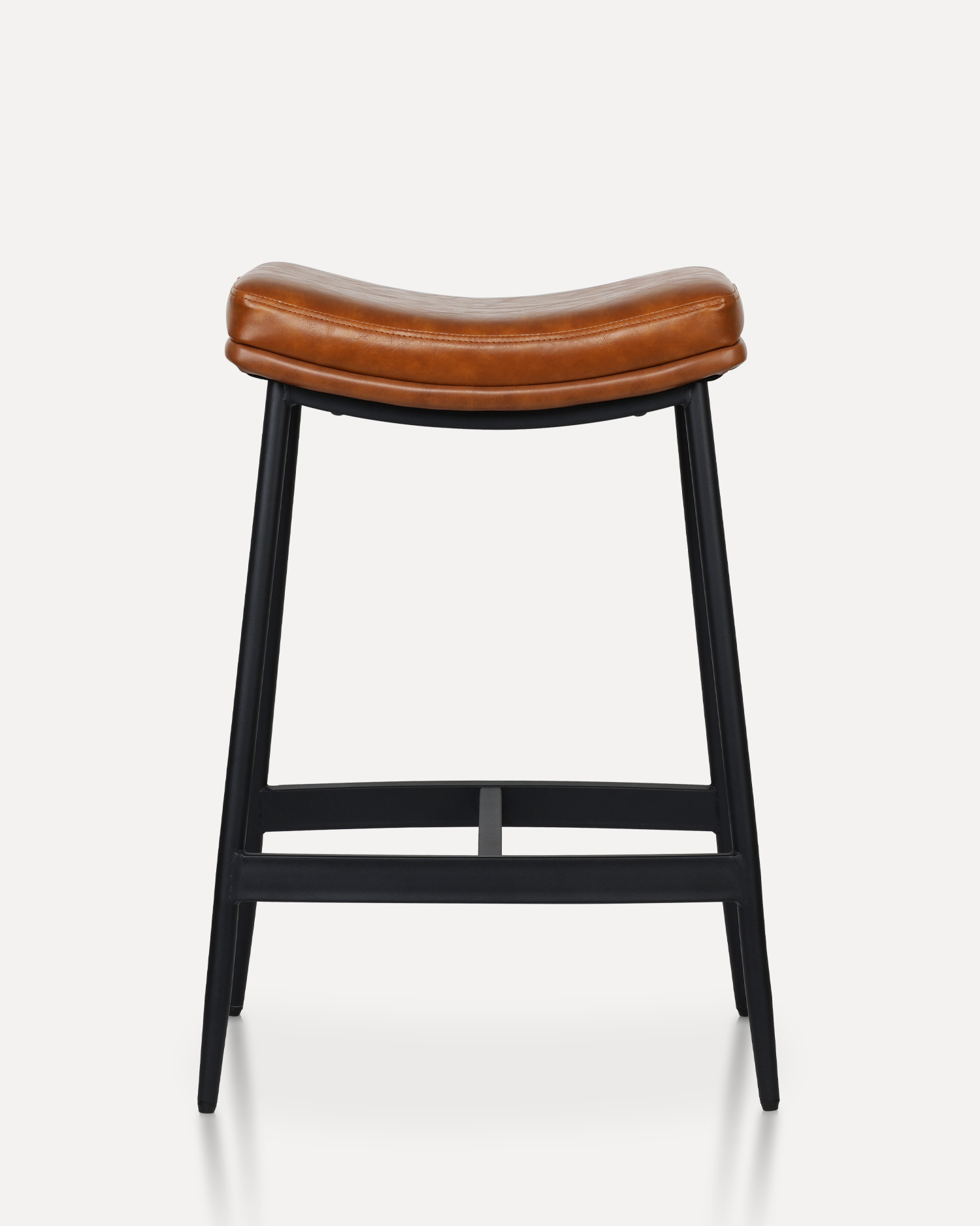 Kayumanggi Balat na Barstool Kayumanggi Balat na Barstool