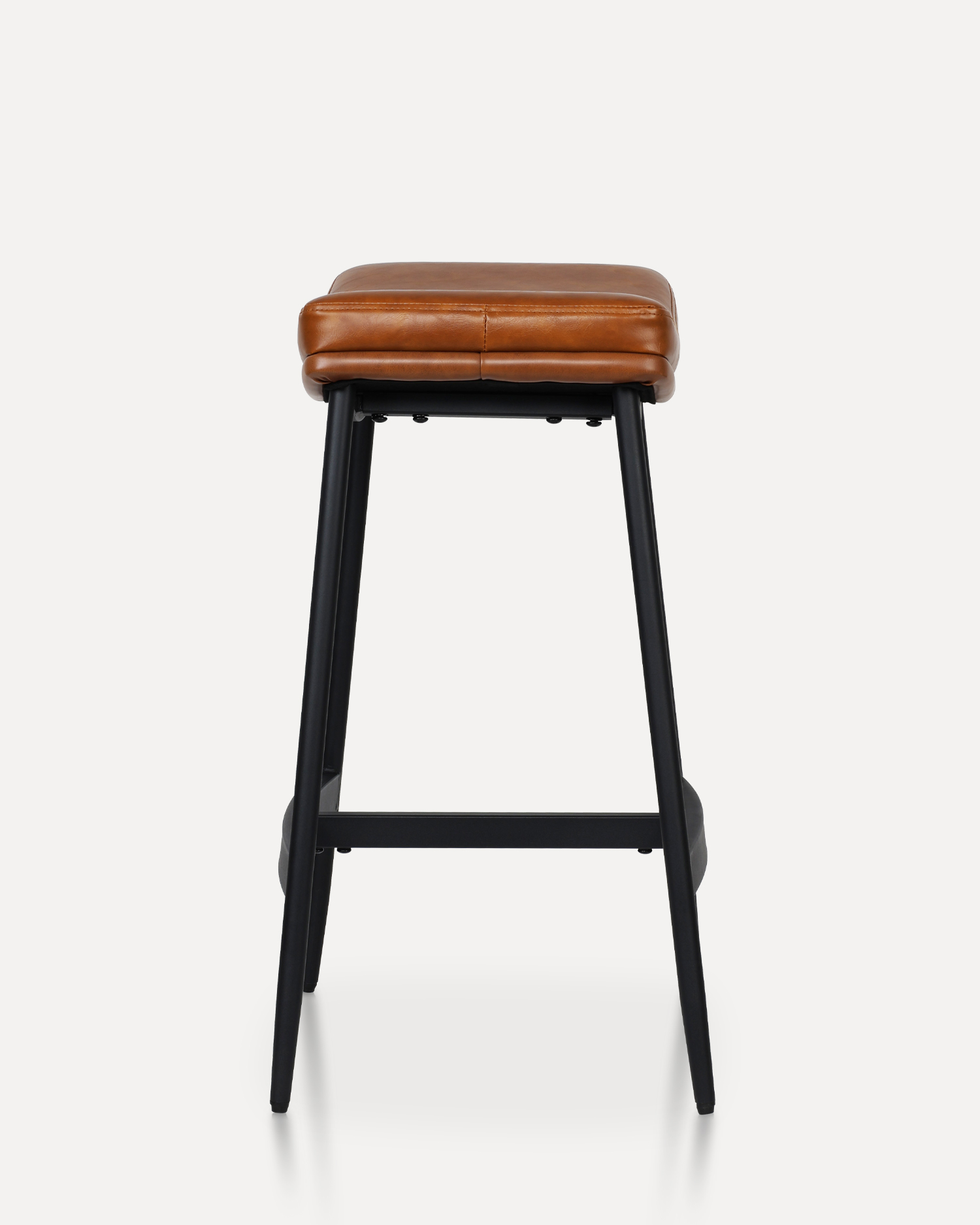 Kayumanggi Balat na Barstool Kayumanggi Balat na Barstool